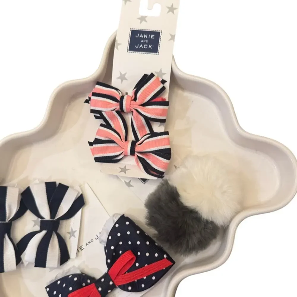 Janie and Jack Baby OS Bows - Set of 4